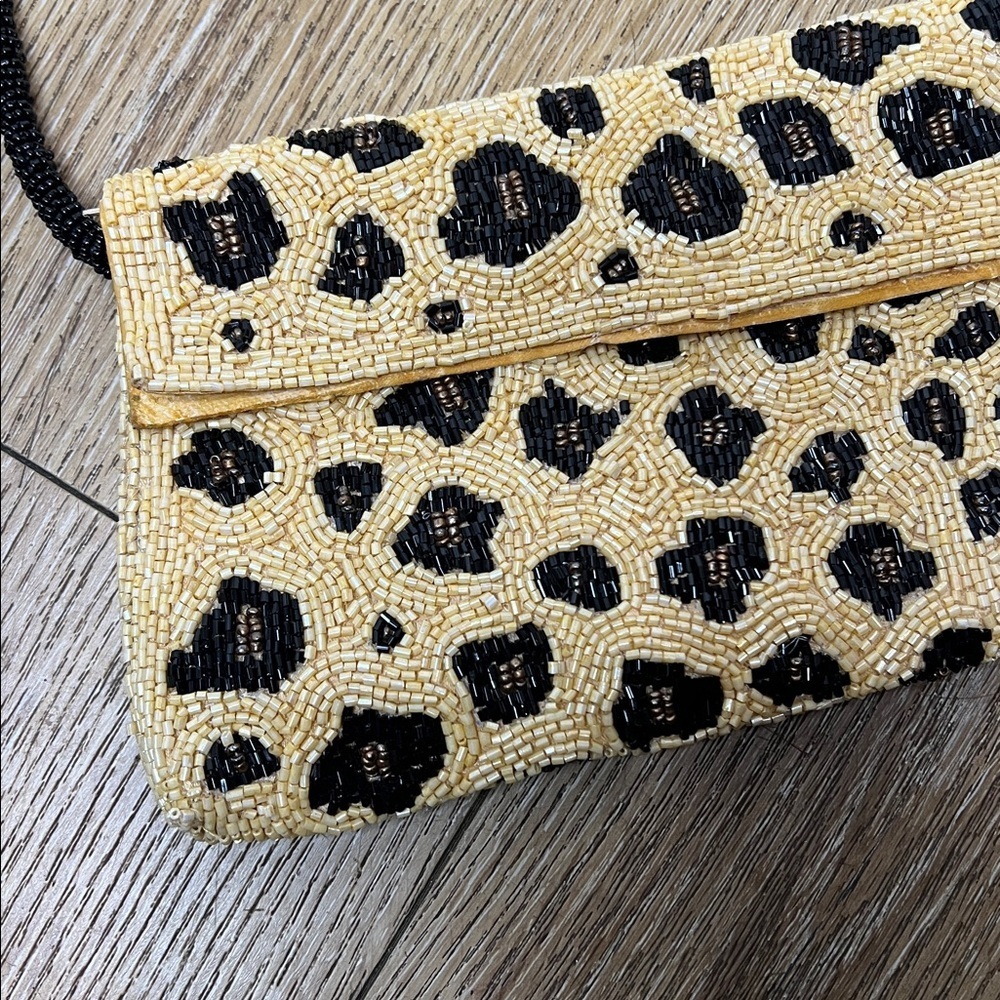 Vintage K&K Table Tops Beaded Evening Bag - Picture 3 of 8